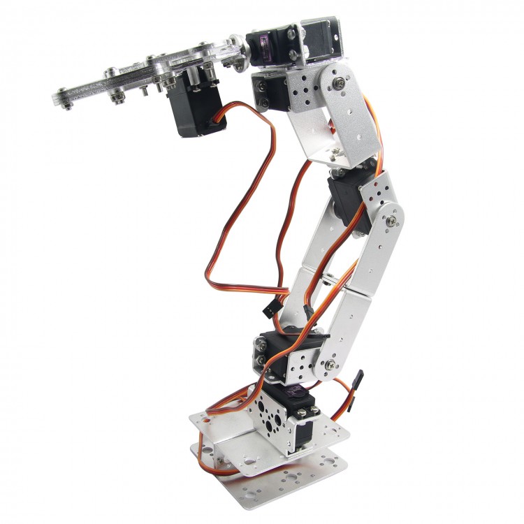 Aluminium Robot Dof Arm Mechanical Robotic Arm Clamp Claw Mount Kit W