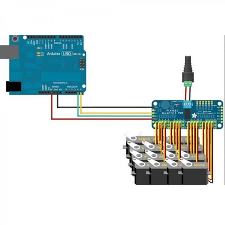 Adafruit Servo Motor Controller Board 16 Channel 12 Bit PWM Servo