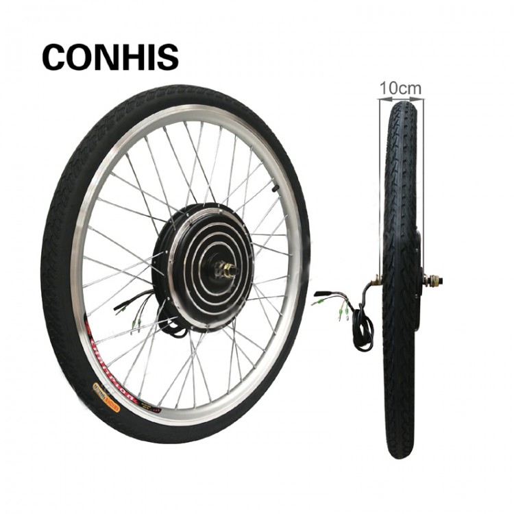 36V 500W Electric Bicycle Conversion Kit Striped Type 26 Front Wheel