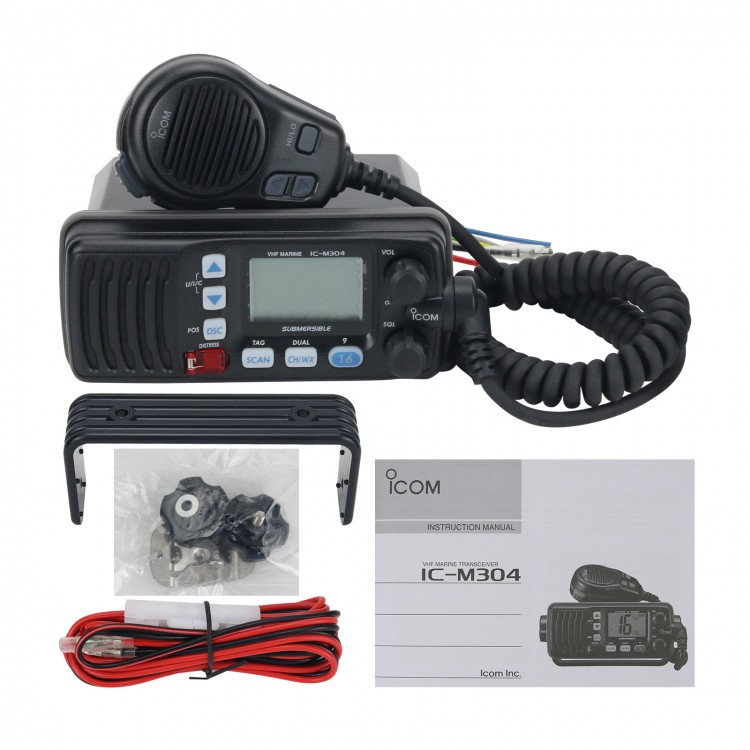 IC M304 Waterproof Car Radio Station VHF Marine Radio Submersible