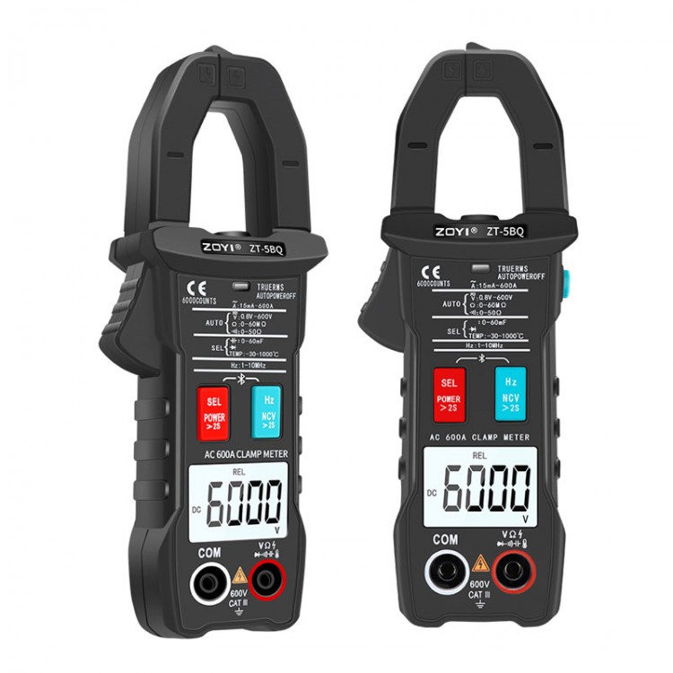 Zoyi Zt Bq Ac A Clamp Meter Counts Bluetooth Multimeter