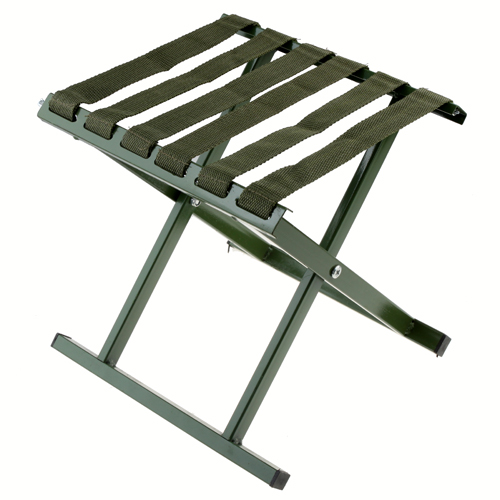 Outdoor Fishing Beach Chair Folding Stool Flat Bottom S Size-Army Green