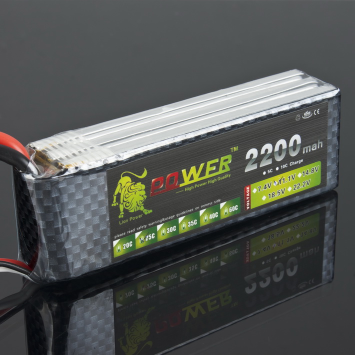 LION Power 11.1V 2200MAH 25C LiPo Battery BT688