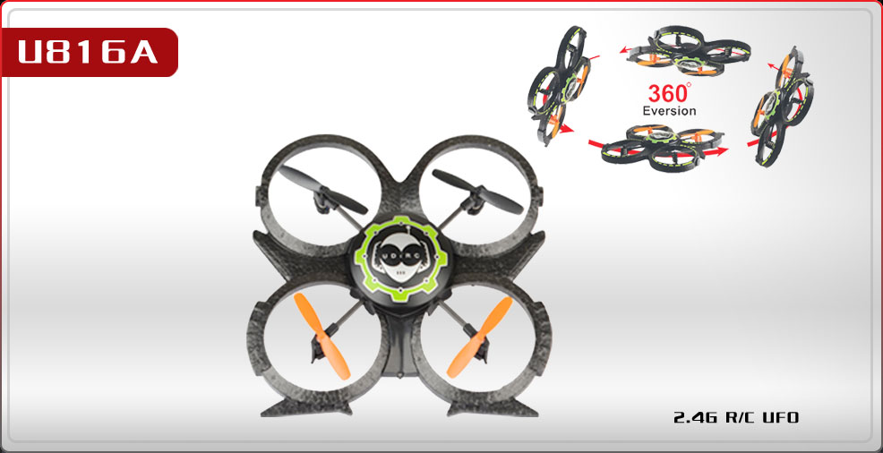 UDI U816A 4CH 6-axis UFO RC Quadcopter 2.4Ghz