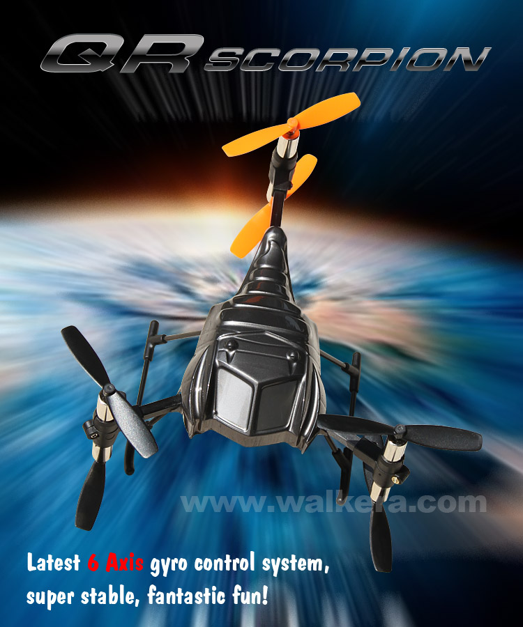 Walkera QR Scorpion Y6 RTF 6 Rotors UFO with DEVO 4 Transmitter 2.4GHz
