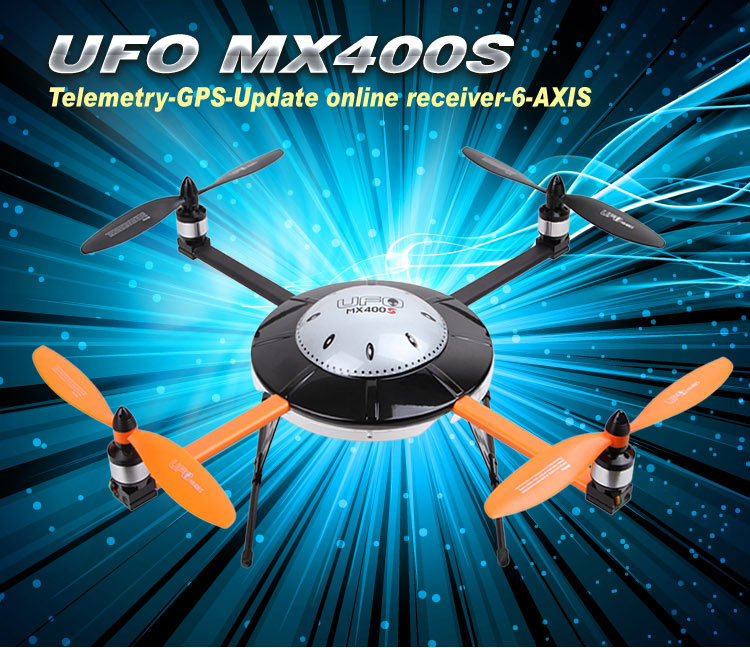 Walkera New UFO MX400S with DEVO 12S 6-Axis Gyro Quadcopter RTF with Aluminum Case 2.4Ghz