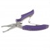 Multi-purpose Fishing Pliers Scissors Professional Fishing Instrument for Fisherman-Purple