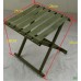 Outdoor Fishing Beach Chair Folding Stool Flat Bottom S Size-Army Green