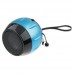 Portable LCD Display Digital Speaker FM Radio TF Card Slot Blue&Black