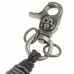 Metal Rings Skull Decor Carabiner Keychain