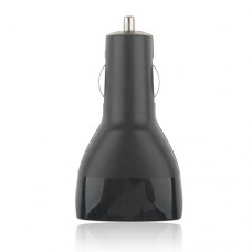 Dual USB Car Charger + Cable for HTC/iPad/iPhone/Mobile Phone