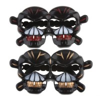 Halloween Terrorist Skeleton Head Glasses 2 Colors Selectable