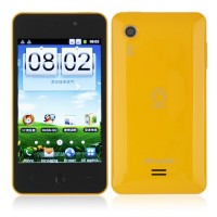 DKMX Smart Phone Android 2.3 MTK6513 GPS WiFi 4.0 Inch Capacitive Screen- Yellow