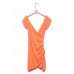 Fashion Short Sleeve V Neck Slim Dress