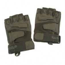 Blackhawk Tactical Half-Finger Gloves Leather Palm Army Green Size L