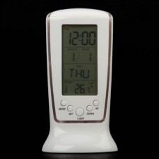 510 Blue Backlight LCD Digital Music Alarm Clock   Calendar   Thermometer