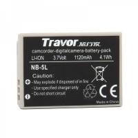 Genuine Travor NB-5L 3.7V/1120mAh Battery Pack for Digital Camera
