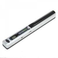LZ-415B 0.8" LCD Handheld A4 Scanner with TF Card Slot - Silver