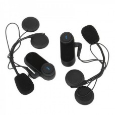 MB800M BT Interphone + Handsfree Bluetooth Set for Motorcycle / Skiing Helmet (Pair / 800M-Transmission)