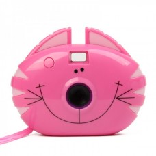 Cartoon Cat Style 300K Pixels USB Digital Camera - Rosy (1.0" LCD / 2 x AAA)