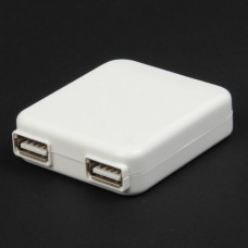 Dual USB AC Power Adapter Charger (AC 100~240V / 2-Flat-Pin Plug)