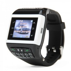 Q9 Watch Mobile w/1.33" Resistive Screen+Dual SIM Slot+ Quad-band+ Bluetooth V2.0 and FM Black+White