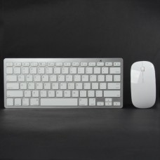 TK-908 Ultra-Thin 2.4GHz Wireless 78-Key Keyboard w/ 800/1200DPI Optical Mouse - White (2 x AAA)