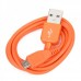 Micro USB Cable + Mini Car Charger (Orange)