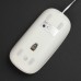 MCSaite USB Optical Mouse with Retractable Cable - white (70CM-Cable)