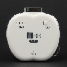 1600mAh Mobile Power Rechargeable Battery Pack for iPhone / iPod - White
