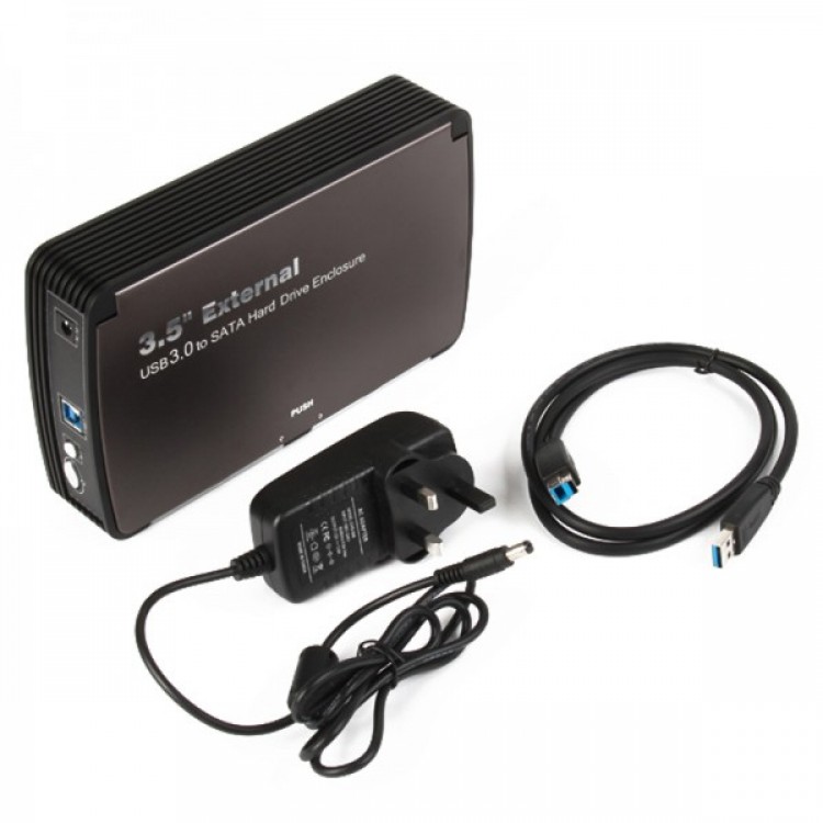 USB 3.0 External Hard Drive Enclosure for 3.5