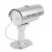 Fake Realistic Dummy Surveillance Security Camera w/ Blinking Red LED - Silver (2 x AAA)