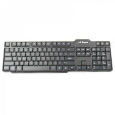 2.4GHz 104-Key Wireless Keyboard + 1600DPI Optical Mouse w/ Receiver Set - Black (1 x AA/1 x AA)
