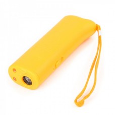 Ultrasonic Dog Repeller Training Device w/ 2-LED Flashlight - Orange (1 x 9V)