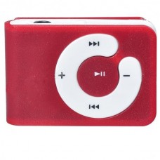 USB Rechargeable Mini Screen-Free Clip MP3 Player - Red (2GB)