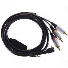 AV Audio Video Composite TV-out Cable for PSP Slim/2000/3000 (2M-Length)