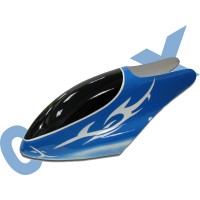 CopterX 450 Helicoptor Part: Glass Fibre Canopy (blue w/ white pattern) No: CX450-07-10