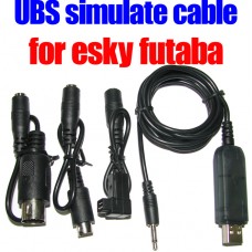 Reflex XTR USB Simulator Cable for Futaba and E_Sky R/C
