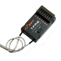 Frsky 2.4G 7 Channel Receiver Compatible with FASST 2.4G Futaba Radio