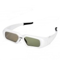 Universal USB Rechargeable 3D Active Elcctronic Shutter Glasses for 3D TV Movies White