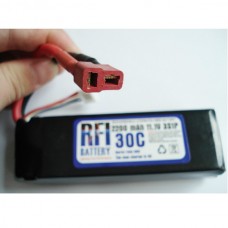 2200mAh 11.1V 30C 3S Lithium Battery Pack for RC Airplanes