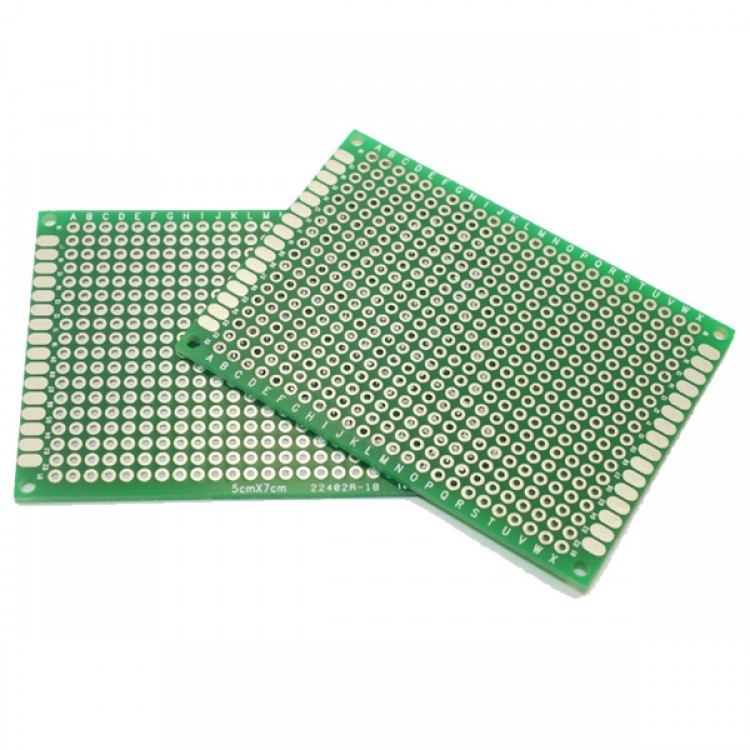 5cm x 7cm Double-sided Solderable Prototype PCB Board Breadboard 5pcs ...