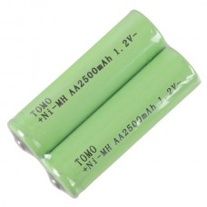 2pcs Tomo AA2500mAh 1.2V  Rechargeable Ni-MH Battery AA Battery