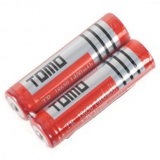 2PCS TR18650 18650 1400mAh 3.7V Rechargeable Li-ion Battery