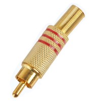 10pcs Stereo Gold Plated Plug Audio Cable Connector