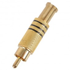 10pcs Stereo Gold Plated Plug Audio Cable Connector-Free Soldering