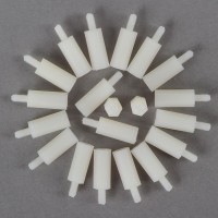 20pcs M3 6 + 22mm Plastic Nylon Pillar Hex Spacer Male/Female