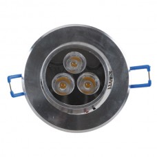 3W LED Ceiling Down Bulb Spot Light Adjustable Recessed Lamp 85-260V 300lm-Warm White