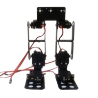 6DOF Biped Robot Educational Robot Kit Servo Bracket Ball Bearing Black