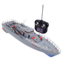 HT-2877F 4CH Electric Powered Boat Infrared RC War Battle Ship With Gyro